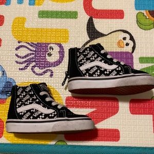 Vans High Top Black/White Toddler